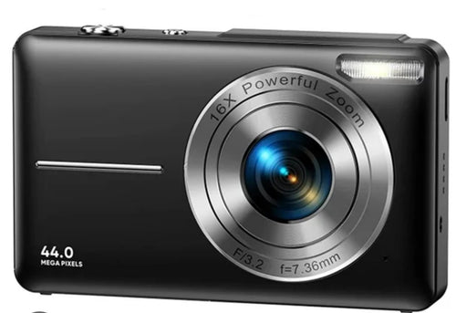 1080P Digital Camera 44MP 16X Digital Zoom Compact Point and Shoot Camera Portable Small Camera Starter Camera for Teens Students Boys Girls Seniors