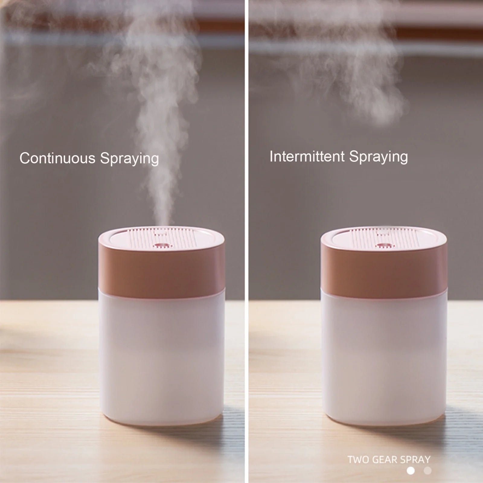 Portable Mini Usb Humidifier with Light, 200 Ml Quiet Cool Mist Humidifier for Bedroom and Office, Plants, Easy to Clean, Home Supplies
