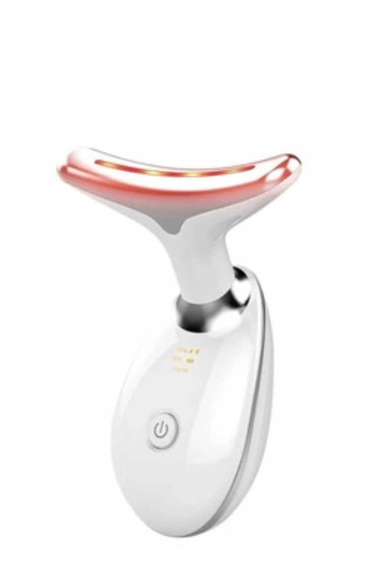 Neck Face Lifting Massager Skin Tighten Device LED anti Wrinkle Double Chin US