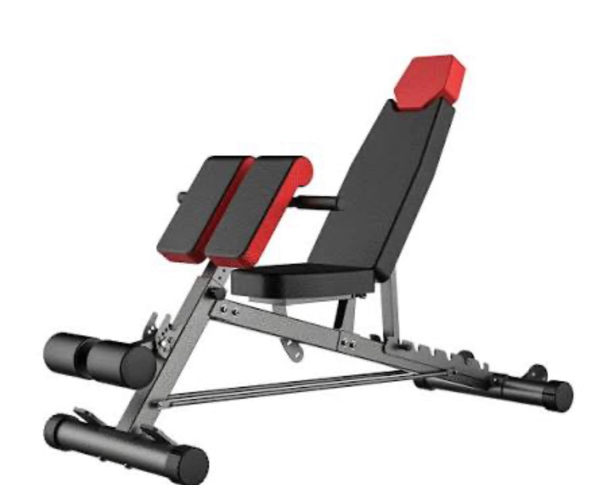 Multi-Functional FID Weight Bench for Full All-In-One Body Workout – Hyper Back Extension, Roman Chair, Adjustable Ab Sit up Bench, Incline Decline Bench, Flat Bench